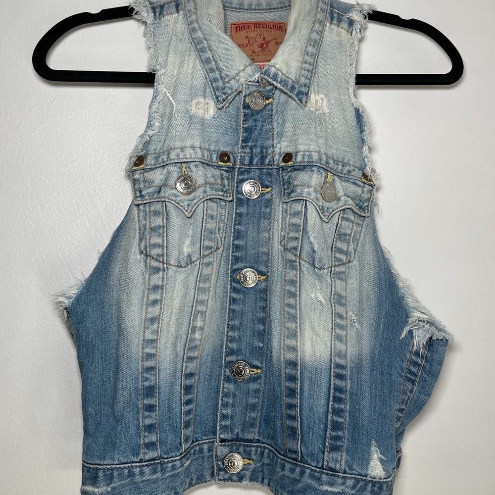 True Religion- Denim Vest
